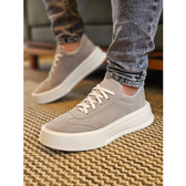 Imagem da oferta Sapatênis Masculino Casual Sneakers Sola Alta Elegante Leve Cinza 43 Br