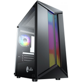Imagem da oferta Gabinete Gamer Ninja Bee Mid Tower RGB Vidro Temperado M-ATX Sem Fonte Com 1 Fan ARGB