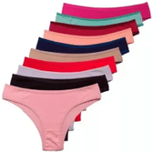 Imagem da oferta Kit 10 Calcinhas Microfibra Tanga