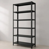 Imagem da oferta Estante De Aço 6 Prateleiras 198x90cm Multiuso Resistente Preto