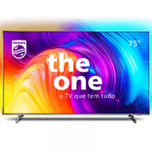 Imagem da oferta Smart TV Philips 75" The One Ambilight 4K UHD LED Android TV 120Hz 75PUG8807/78