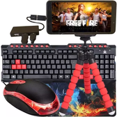 Imagem da oferta Kit Gamer Mobilador Para Celular + Teclado + Mouse Óptico + Suporte Celular