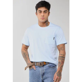 Imagem da oferta Camiseta Masculina Colcci Bolso Azul Claro