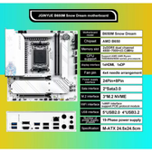 Imagem da oferta Placa Mãe JGINYUE B650M Snow Dream AM5 DDR5 WiFi White