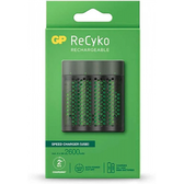Imagem da oferta Carregador USB Recyko Speed Charger (M451) com 4 Pilhas AA 2600mah GP Batteries