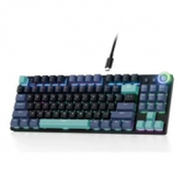 Imagem da oferta Teclado Mecânico Gamer Rgb Tkl, USB-CBluetooth2.4G Sem Fio Teclado, 87 Teclas Hotwape Ansi Com Knob, Anti-Ghosting para PC, Notebook