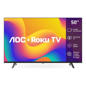 Imagem da oferta Smart Tv Aoc Led 50" 4k Wi-fi Roku Tv 50U704578G