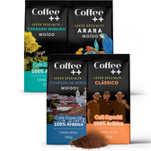 Imagem da oferta Kit 4 Pacotes Café Especial Torrado E Moído Coffee Mais Variedades: Cerrado Mineiro, Arara, Chapada De Minas E Clássico - 100% Arábica (4x250g)