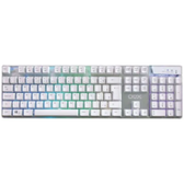 Imagem da oferta Teclado Gamer Branco OEX Prismatic Com Led Membrana - TC205