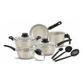 Imagem da oferta Jogo De Panela Antiaderente Conjunto Caçarola Kit 8 Peças Baunilha