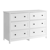 Imagem da oferta Cômoda 6 Gavetas Ditália Dm-217 Branco