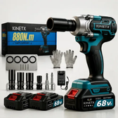 Imagem da oferta Chave De Impacto Kinetx 68vf Brushless 880nm 2 Baterias Kit Azul 127220v 50hz60hz