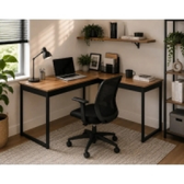 Imagem da oferta Mesa Escrivaninha Industrial Preta Setup Home Office