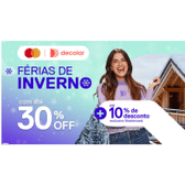 Imagem da oferta Promoção Férias de Inverno Decolar com até 30% de Desconto + Até 10% Exclusivo Mastercard