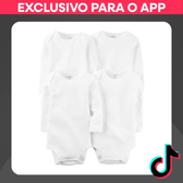 Imagem da oferta Kit body bebê 4 peças manga longa | Carter's