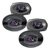 Imagem da oferta 4 Alto Falante 6x9 69 Pioneer 400w Pmpo Quadriaxial Ts6960br