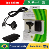 Imagem da oferta Kit Fonte E Carregador compativel Controle Xbox 360 Cabo Usb