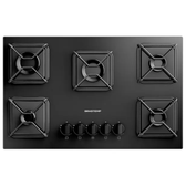 Imagem da oferta Cooktop 5 Bocas Gás GLP Brastemp Vidro Preto