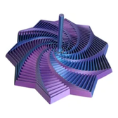 Imagem da oferta Estrela Sensorial Grande Brinquedo Fidget Anti Stress - Alívio Azul E Roxo