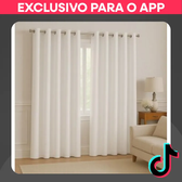 Imagem da oferta Cortina Semi Blackout Micropercal c Ilhós Cromado p Sala Quarto e Cozinha