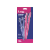 Imagem da oferta Conjunto com 4 Navalhas Para Sobrancelha Ricca