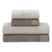 Imagem da oferta Jogo de Toalhas Buddemeyer Brisa Banho Bege/Marrom 4 peças