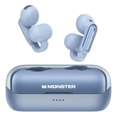 Imagem da oferta Fone de Ouvido Monster Open Ear AC601 Clip-ear Bluetooth 5.4 Azul com Microfone e IPX6