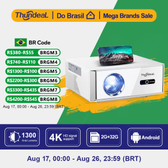 Imagem da oferta Projetores no brasil Projetor ThundeaL TD95W Android Full HD 1080p WiFi 2K 4K cinema em casa TV 3D inteligente Conexão