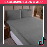 Imagem da oferta Kit Jogo de Lençol Soft Plush Felpudo de Manta SolteiroCasalQueenKing 3 Peças com El...