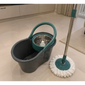 Imagem da oferta Esfregao Mop Giratório 8L com Cesto Inox e 2 Refils