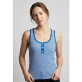 Imagem da oferta Regata Feminina Colcci Listrada Azul