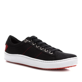 Imagem da oferta Sapatênis Couro Shoestock Resinado Ilhós Masculino - Preto - Tam 43