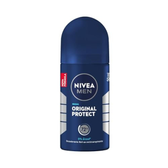 Imagem da oferta Nivea Men Desodorante Antitranspirante Roll-on Original Protect 50ml, Proteção 72h, Frescor Duradouro, Controle Do Suor E Odor