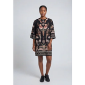 Imagem da oferta Vestido Feminino FARM Estampado Floral e Animal Preto
