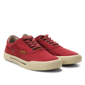 Imagem da oferta Tênis Democrata Lona Básico Masculino - Vermelho Tamanho 39