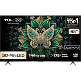 Imagem da oferta Smart TV TCL 65 Polegadas QLED Mini LED 4K C6K WiFi Bluetooth Google TV 4 HDMI 144Hz HDR10+ 65C6K