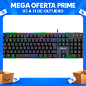 Imagem da oferta Teclado Gamer Membrana Redragon Dyaus 2 Abnt2 K509rgb, Preto