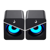 Imagem da oferta Caixa Som Gamer Rise Mode 6W Led Azul USB P2