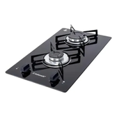 Imagem da oferta Cooktop Safanelli de Vidro Preto com 2 Bocas para Gás GLP