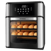 Imagem da oferta Fritadeira Elétrica sem Óleo/Air Fryer Mondial Forno Oven AFON-12L-BI Preta 12L