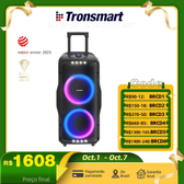 Imagem da oferta Tronsmart Caixa de Som Bluetooth Halo 300 para Festas 240W com Entrada para GuitarraMicrofoneXLR TWS 20 Horas de Re