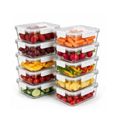 Imagem da oferta Oikos - Kit 10 Potes De Marmita 370ml Vidro Herméticos Com Trava