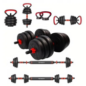 Imagem da oferta Barra Anilha Halter Kettlebell Kit Musculação Completo - 25kg