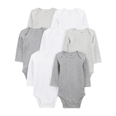 Imagem da oferta Kit com 7 Bodies de Manga Comprida, Simple Joys by Carter's, Unisex