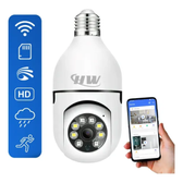 Imagem da oferta Câmera de Segurança IP Wi-Fi Lâmpada E27 HW 360° Full HD com Visão Noturna e Áudio - HW
