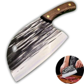 Imagem da oferta Cutelo Aço Inox Cabo em Madeira Full Tang Design Artesanal Faca Afiada para Cozinha Churrasco