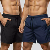 Imagem da oferta KIT 2 Bermuda Shorts Tactel com Elastano Academia Corrida CASUAL