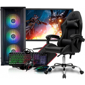 Imagem da oferta Kit PC Gamer Completo Mancer AMD Ryzen 5 4600G 16GB DDR4 SSD 480GB com Monitor 21" + Cadeira Gamer Heron