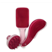 Imagem da oferta Kit Escovas Trio Raquete Flex, Escova Mágica E Escova Massag Cor Rosa BebêMagenta