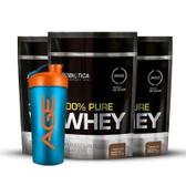 Imagem da oferta 3X 100% Pure Whey + Coqueteleira